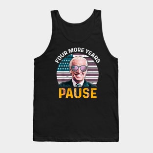 Four more years pause retro Tank Top